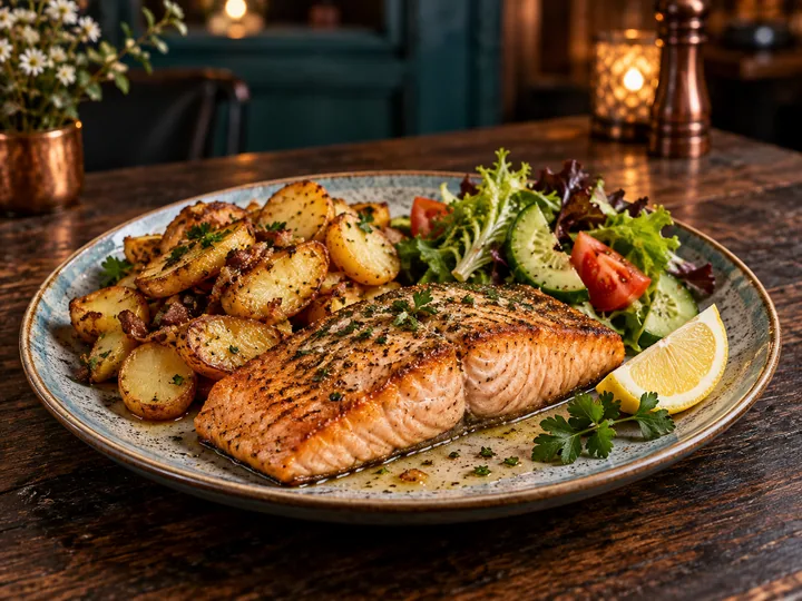 Gebratener Lachs